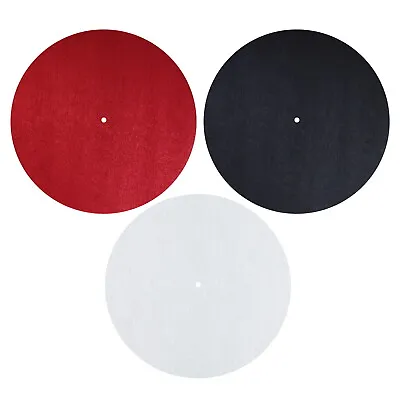 Kaufen Dynavox Plattentellerauflage PM2 Filz Schwarz -Rot -Weiß Plattenspieler Slipmat • 4.99€