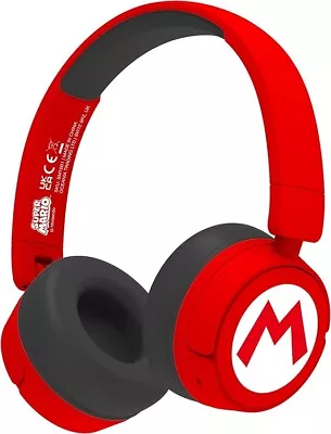Kaufen OTL Bluetooth Wireless Junior Super Mario Kopfhörer Mario Logo/He - J1398z • 41.46€