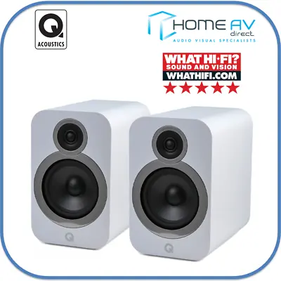 Kaufen Q Acoustics 3030i Bücherregal-Lautsprecher Paar QA3538 - Arktischweiß Was Hi-Fi 5* • 338.48€