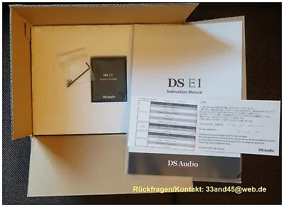 Kaufen DS-Audio DS-E1 Phono Komplettsystem Incl. Speiseteil TA Neu Incl. Rechnung Ovp • 2,000€