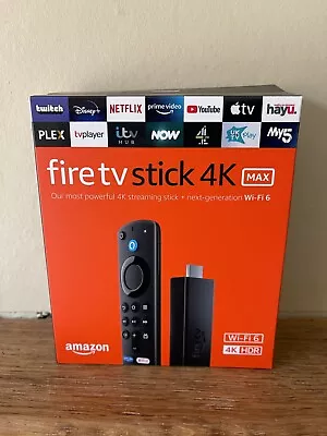 Kaufen Amazon Fire Stick 4K Max TV Stick Ultra HD Streaming WiFi 6 Alexa Fernbedienung - Neu • 65.60€