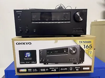 Kaufen Onkyo TX-NR686 4K HDCP2.2 Dolby Atmos Vision DTSX 7.2 AV Receiver • 435€