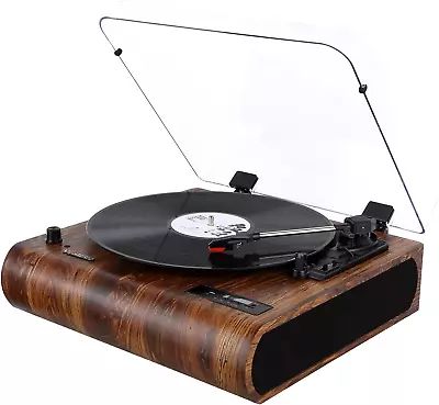 Kaufen Vinyl Plattenspieler Mit Integrierten HiFi Stereo Lautsprecher, Bluetooth, AUX.. • 149.99€