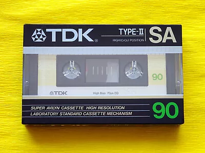 Kaufen 1x TDK SA 90 Cassette Tape 1986 + OVP + SEALED + MADE IN GERMANY + • 21.90€