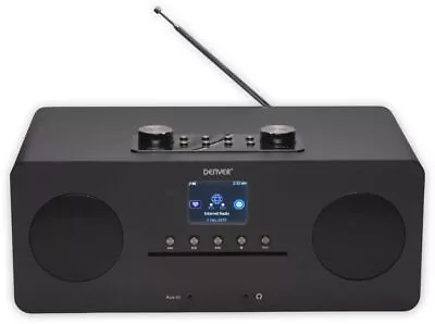Kaufen Denver MIR-260BLACK Design DAB+ Internetradio CD Bluetooth Stereoanlage • 59€