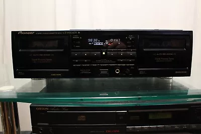 Kaufen Pioneer Ct-w606dr Stereo Doppel Kassetten Dual Cassette Record Deck Gewartet Top • 190€