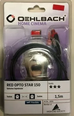 Kaufen Oehlbach! Red Opto Star 150 Rot/schwarz 1,5m (6004) Toslink - Optisches Kabel## • 29.99€