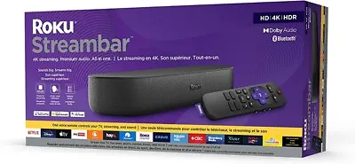 Kaufen Roku Streambar 4K HDR Streaming Media Player Integrierte Soundbar *NAGELNEU* • 81.47€