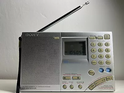Kaufen Sony ICF-SW7600GR Weltempfänger Portable World Radio Vintage Receiver FM Stereo • 87.07€