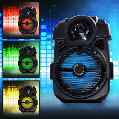 Kaufen Musikanlage 250 Watt Bluetooth Soundanlage Tragbar LED Effekt Leuchte USB Radio • 74.90€