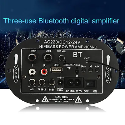 Kaufen 8  /10  Bluetooth Verstärkerplatine USB FM TF Subwoofer Monophon Mit • 16.99€