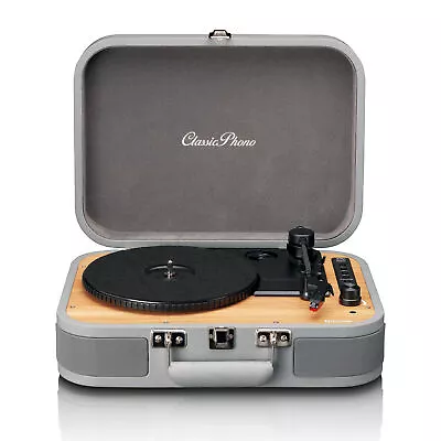 Kaufen Classic Phono TT-116GY Retro Plattenspieler Mit Bluetooth® Und Integrierten Laut • 89.99€
