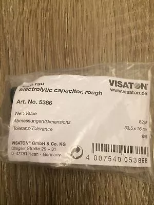 Kaufen Visaton TONFREQUENZ-ELKO RAUH 82 µF/63VDC # 5386 Neu • 4€
