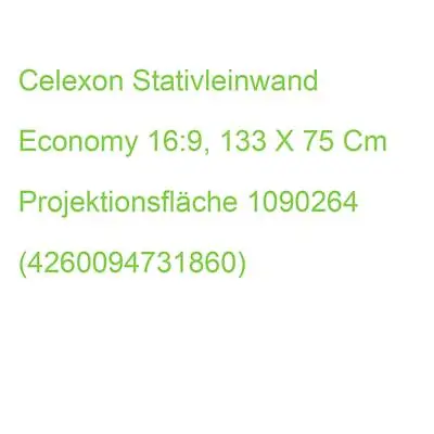 Kaufen Celexon Stativleinwand Economy 16:9, 133 X 75 Cm Projektionsfläche 1090264 (4260 • 164.45€