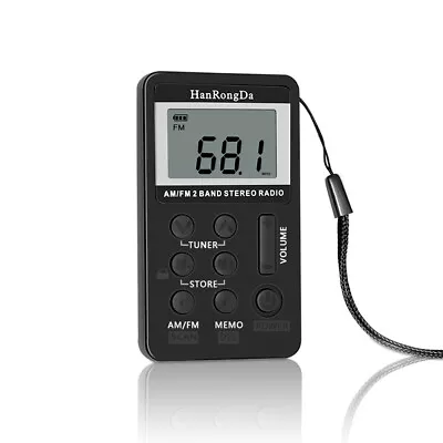 Kaufen Mini Digital Portable Pocket LCD AM   2 Band Stereo-Receiver C8K5 • 18.38€