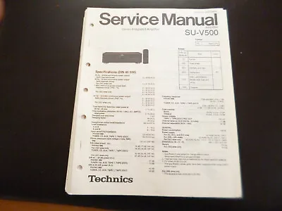 Kaufen Original Service Manual Technics SU-V500 • 11.90€
