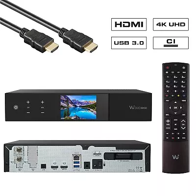 Kaufen VU+ Duo 4K SE 1x DVB-S2X FBC Twin Tuner UHD 2160p WiFi PVR Ready Linux Receiver • 369€