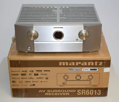 Kaufen Marantz SR6013 9.2 AV-Receiver 4K Ultra HD HEOS Amazon Alexa Silber-Gold OVP • 749€