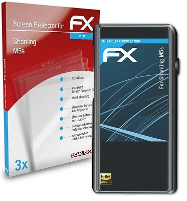 Kaufen AtFoliX 3x Displayschutzfolie Für Shanling M5s Schutzfolie Klar Folie • 8.49€