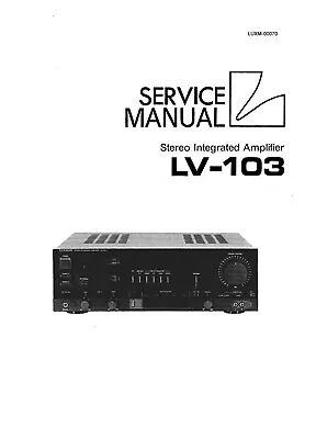 Kaufen Service Manual-Anleitung Für Luxman LV-103  • 12€