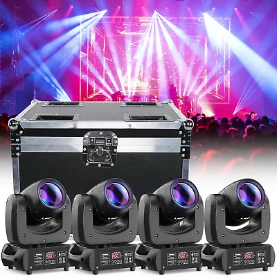 Kaufen 4x 150W LED Beam Moving Head 18 Prisma Gobo Bühnenlicht DMX Dj Spot Lichteffekt • 258.22€