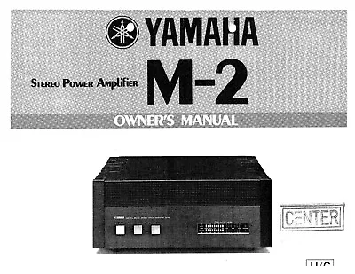 Kaufen Bedienungsanleitung-Operating Instructions Für Yamaha M-2  • 10€