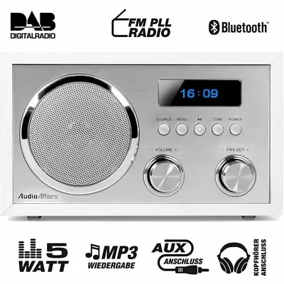 Kaufen AudioAffairs DAB+ DAB Radio Küchenradio Digitalradio Retro Nostalgie Bluetooth • 49.90€