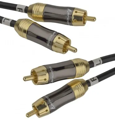 Kaufen Cinch Kabel 1m Stecker Audio Stereo Hifi Chinch Klinke Cinchkabel Vergoldet • 13.99€