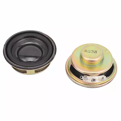 Kaufen 2Stk 40 Mm 4 Ohm 3 Mit Metallgehäuse Externer Magnetischer Lautsprecher Gold Ton • 13.19€