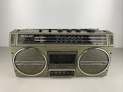 Kaufen Boombox Ghettoblaster Sharp GF-4343 Kassettenrekorder Japan 1984 #EA53 • 100€