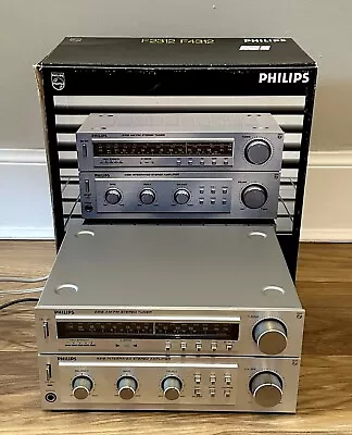 Kaufen Philips F4312 Integrierter Stereoverstärker Mit Philips F2312 AM/FM Tuner Verpackt • 81.39€