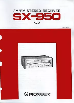 Kaufen Service Manual-Anleitung Für Pioneer SX-950  • 15€