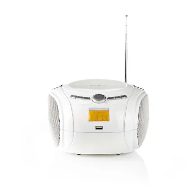 Kaufen CD-Player CD Radio USB AUX Bluetooth FM Tragbar Weiß Musikplayer Tuner Digital • 51.99€