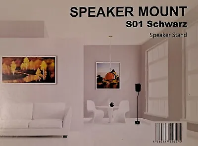 Kaufen Lautsprecherständer Schwarz Speaker Mount S01 (Paar) • 27€