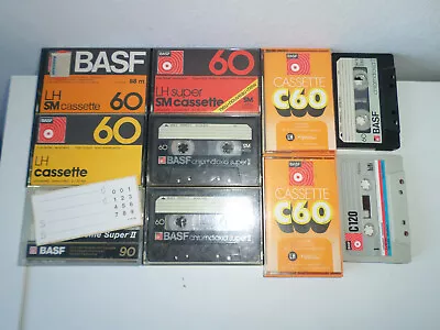 Kaufen 4x Alte Bespielte BASF Audio Kassetten + 6x Hüllen / MC Tape Cassette • 4€