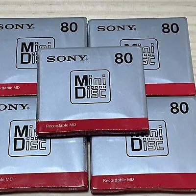 Kaufen Sony Md Rohling Minidisc 80 Minuten Bespielbar Md MDW80T 5 Disk • 31.63€