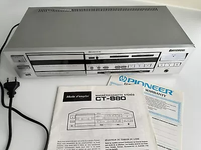 Kaufen PIONEER Vintage Cassette Deck Silber CT-880 Tape Deck Stereo Dolby B-C 90er • 9€