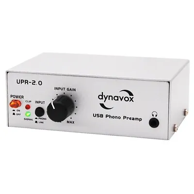 Kaufen Phono-Vorverstärker Mit USB, Dynavox UPR-2.0 Entzerrer, Vorverstärker, Silber • 69€
