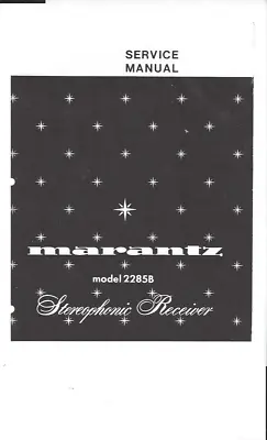 Kaufen Marantz Service Manual Für Model 2285 B Copy • 11€