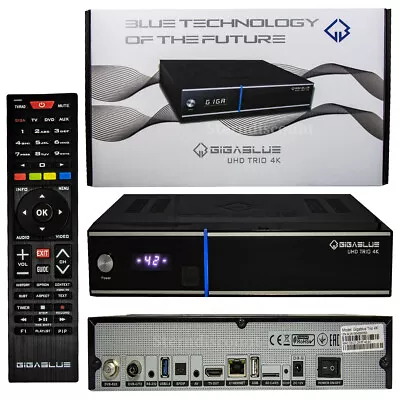 Kaufen Gigablue UHD TRIO 4K (Hybrid Tuner DVB-S2X-C-T2 ) Receiver • 125.90€