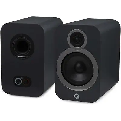Kaufen Q Acoustics 3030i Regal Lautsprecher Speakers  Stereo HiFi Graphit Graphite Grey • 449.10€