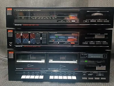 Kaufen SANYO Tuner Radio Kasettendeck Amplifier Musikanlage Recorder Vintage Neuwertig • 349.95€