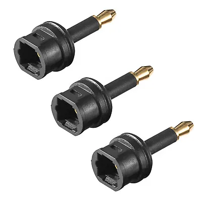 Kaufen 3x Audio Adapter Toslink Buchse Kupplung Female > 3,5 Mm Optisch Klinke Stecker • 5.49€