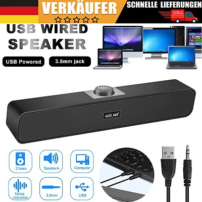 Kaufen TV Soundbar Heimkino Subwoofer Lautsprecher HDTV Stereo Audio Sound Surround NEU • 17.99€
