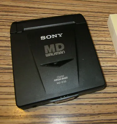 Kaufen Sony MD Minidisc Player E33 (402/86  )  Mega Rare Schwarz   • 89.89€