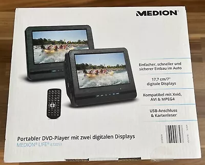 Kaufen Medion E72053 Portabler Dvd-player 2 Displays 17,7 Cm Autohalterung • 79€