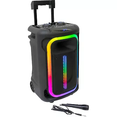 Kaufen Ibiza MOBILE800 Akku Soundsystem 800W Party LED Beleuchtung Mikrofon Trolley • 179.95€