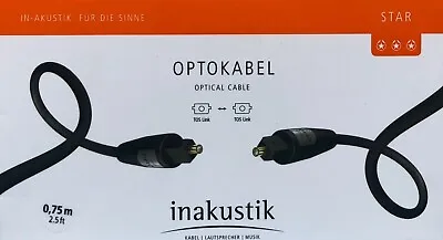 Kaufen Inakustik Star Serie Digital Opto-Kabel, Optisches Kabel 0,75 M, UVP 15,39 € • 9.99€