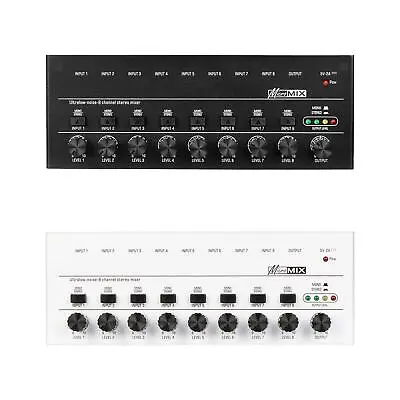 Kaufen 8-Kanal-Audio-Sound-Mixer, Stereo-Mixer, Stereo-Equalizer-Sound-Mischpult, Für • 45.72€