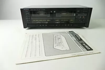 Kaufen Hitachi D-003 Stereo Cassette Double Deck Doppeldeck Tapedeck Holzwangen Hi-4388 • 89.90€